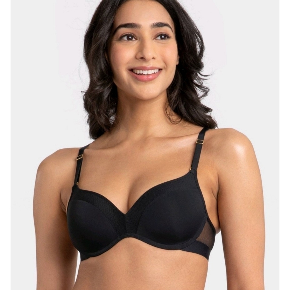 All.You.LIVELY No wire Push up bra Black Size 34 C